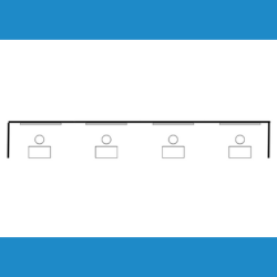 <strong> 2x1 - Formula Start <br>  (per le aziende che espongono per la 1ª volta)</strong> <br> Comprende: parete di fondo, rivestimento pavimento moquette, 1 faretto luce, 1 presa elettrica, 1 desk, 1 sgabello, veletta con intestazione stand